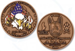 Police K9 Challenge Coins - Challenge Coins Limited